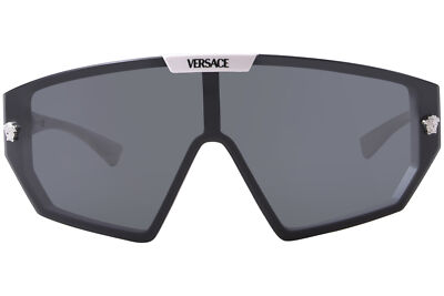 Pre-owned Versace Ve4461 314/87 Sunglasses White/grey 47mm W/extra Interchangeable Lenses In Gray