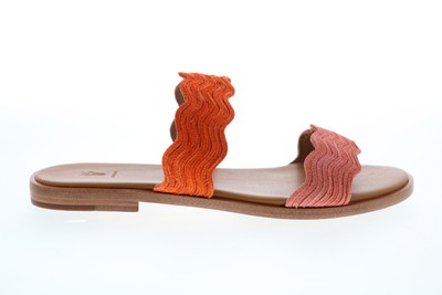 

Женские коричневые кожаные шлепанцы Frye Mira Wave Slide 71673 5.5, Коричневый, Frye Mira Wave Slide