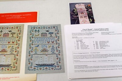 2x Cross Stitch Pattens~HNG Dutch Huswif/Tricia Nguyen/Guild of Strawberry Banke