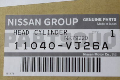 Genuine Nissan HEAD ASSY-CYLINDER 11040-VJ26A | Genuine OEM