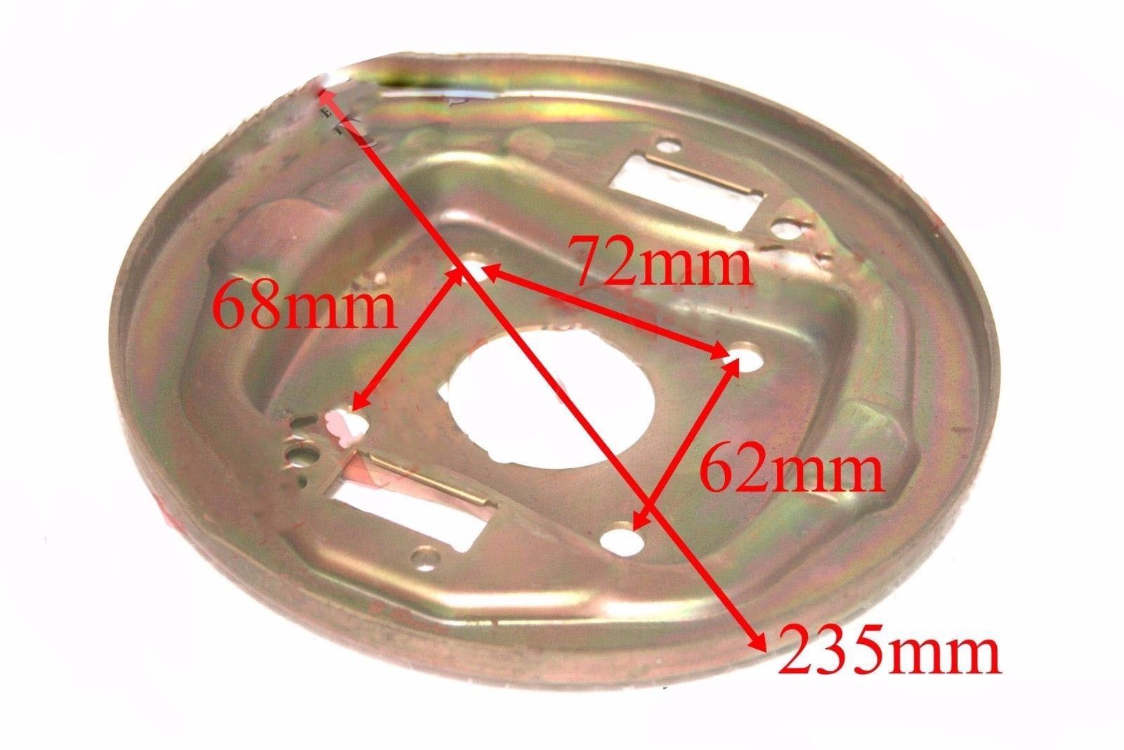 New Pair Morris Minor Cars Front  Brake Shoe Back Plate 2 Units 