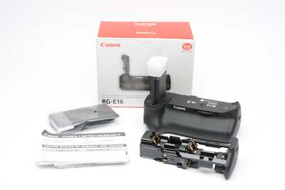Canon BG-E16 battery Grip w/AA & Lithium chambers, very clean, Boxed