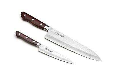 Yoshihiro VG-10 16 Layer Hammered Damascus Stainless Steel Gyuto 8.25'' (210m...