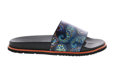 

Мужские черные кожаные шлепанцы Robert Graham Swan RG5469F, Черный, Robert Graham Swan