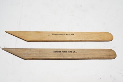 New Lot of 2 Kemper Finest Box Wood Clay Modeling Tools 8'' WT6 Ships FREE