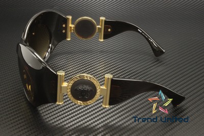 Pre-owned Versace Ve4462 54462l Trans Brown Yellow Gradient Brown 58 Mm Women's Sunglasses