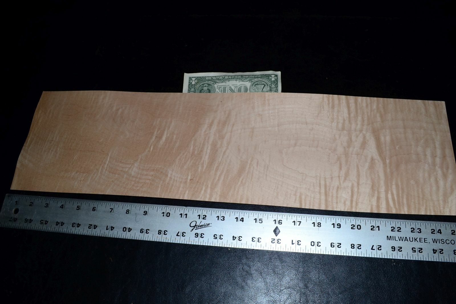 Tiger Maple Wood Veneer Sheets 6.5 x 25 inches 1/42nd               8636-14