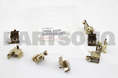 0494830240 Genuine Toyota FITTING KIT, DISC BRAKE, REAR
