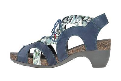 THINK THINK SCHUHE TRAUDI BLAU DAMEN SANDALETTE RIEMCHEN SANDALEN 3-000214-8000 NEU