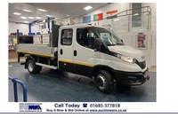 2019 Iveco DAILY 70C16 3.0 DIESEL 160PS 7 TON 7 SEAT CREW CAB TIPPER C/W TAIL LI