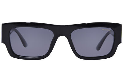 Pre-owned Versace Ve4416u Gb1/81 Sunglasses Men's Black/polarized Dark Grey 53mm In Gray