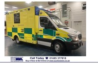 2015 Mercedes-Benz Sprinter 519 3.0CDI 190PS AUTO WAS BODY AMBULANCE / CAMPER --