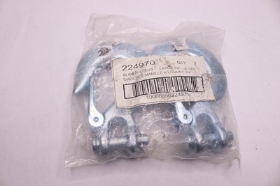 (2-Pk) Mibro Slip Clevis Hook with Latch 3/8'' 224970