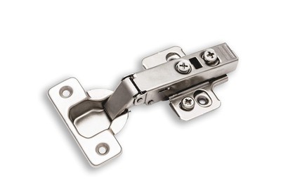 Berta 2-Pack Full Overlay Frameless Soft-Close European Hinges, 110° 3D Adj