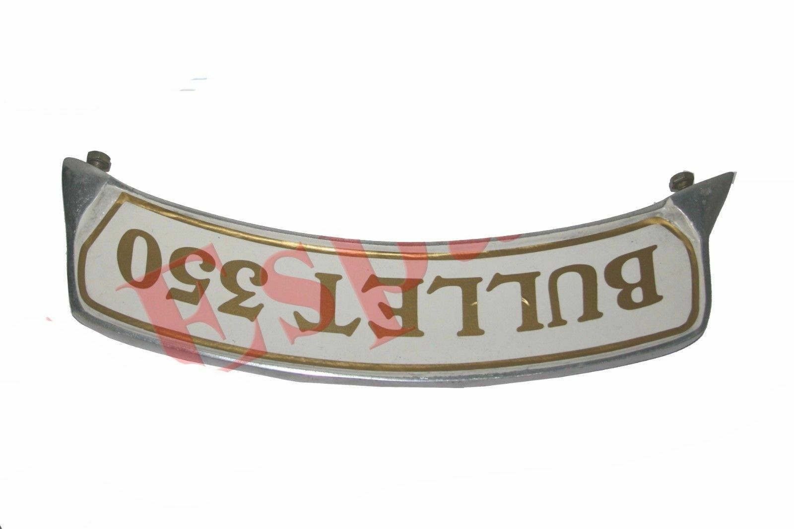 Fits Royal Enfield Vintage Front Mudguard Bullet 350 Number Plate Alloy 