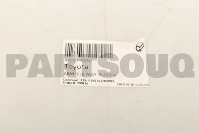 48069BZ390 Genuine Toyota ARM SUB-ASSY SUSPEN 48069-BZ390 | eBay