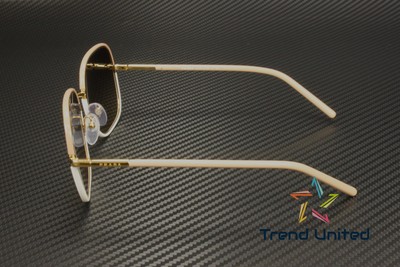 Pre-owned Prada Pr 67xs 09g3d0 Beige White Lt Brown Grad Lt Grey 58 Mm Women's Sunglasses