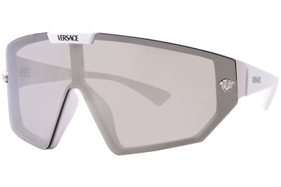 Pre-owned Versace Ve4461 314/87 Sunglasses White/grey 47mm W/extra Interchangeable Lenses In Gray