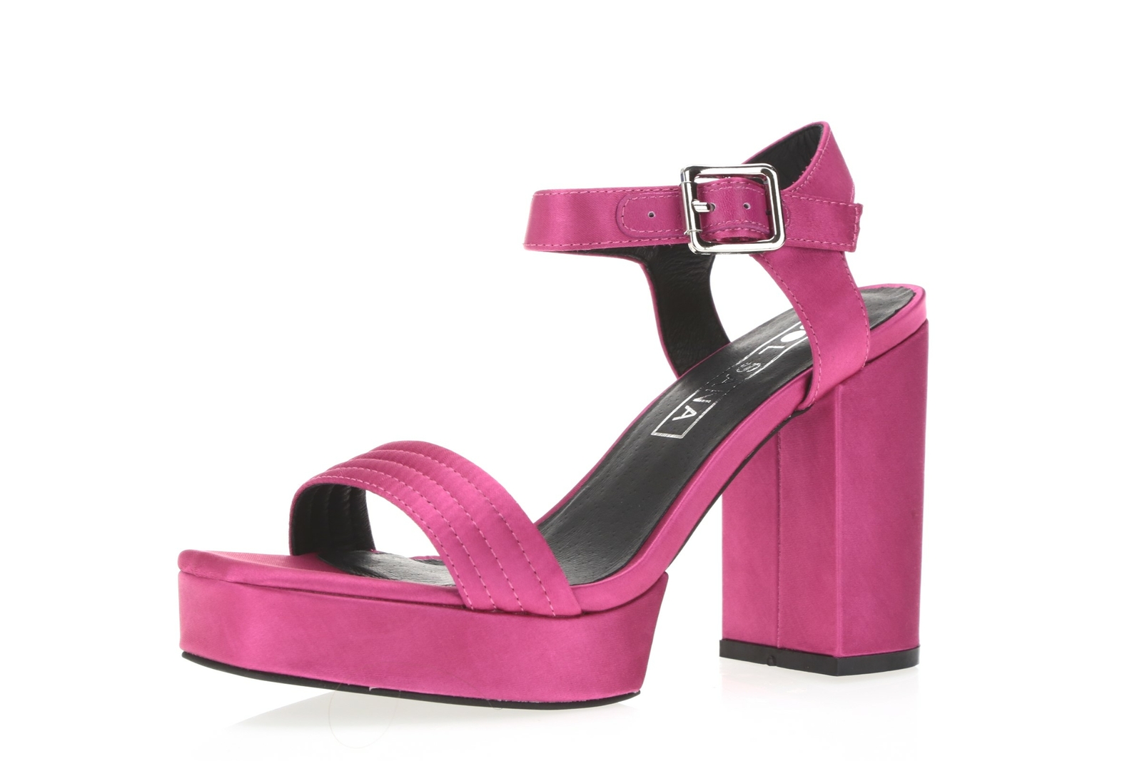 Sol Sana 250246 Womens Cathy Satin Platform Sandals Pink Size 37 EU/ 7 US Medium