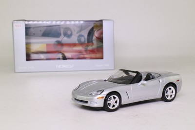 Norev 900001; 2005 Chevrolet Corvette Open Cabriolet; Silver; Excellent Boxed