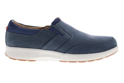 

Clarks Un Trail Step 26140380 Мужские синие повседневные лоферы из нубука, Синий, Clarks Un Trail Step