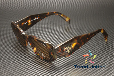 Pre-owned Prada Pr 17ws Vau2z1 Honey Tortoise Dark Brown 49 Mm Women's Sunglasses