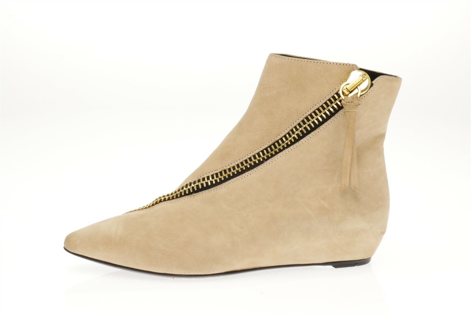 Womens GIUESEPPE ZANNOTI DESIGN beige leather short boots sz. 38 $850