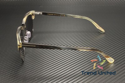 TOM FORD TOM FORD FT0705 P 61D HORN GREEN HORN SMOKE POLARIZED 53 MM MEN'S SUNGLASSES