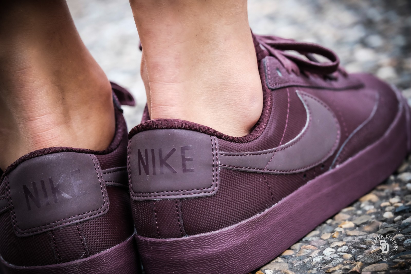 nike blazer low womens purple