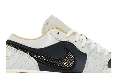 JORDAN AIR JORDAN AIR JORDAN 1 LOW SE 'BEADED SWOOSH' DV1762-001 MEN'S SHOES