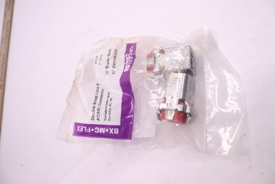 (2-Pk) Sigma Electric ProConnex Double Snap Lock Die-Cast Zinc 3/8'' Dia