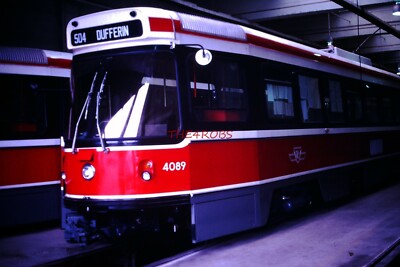 Original 1980 TTC CLRV Trolley Car at Wychwood Shop Ontario Slide 6659