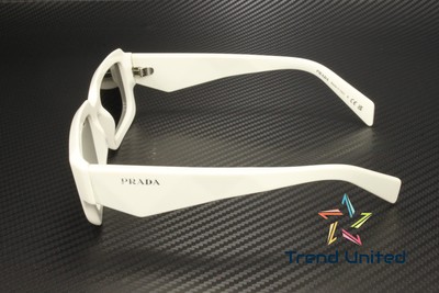 Pre-owned Prada Pr 27zs 17k08z Black Talc Dark Grey 54 Mm Men's Sunglasses In Gray