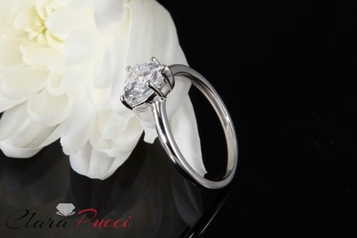 Pre-owned Pucci 1.9ct Heart Anniversary Promise Simulated Engagement Bridal Ring 14k White Gold In D