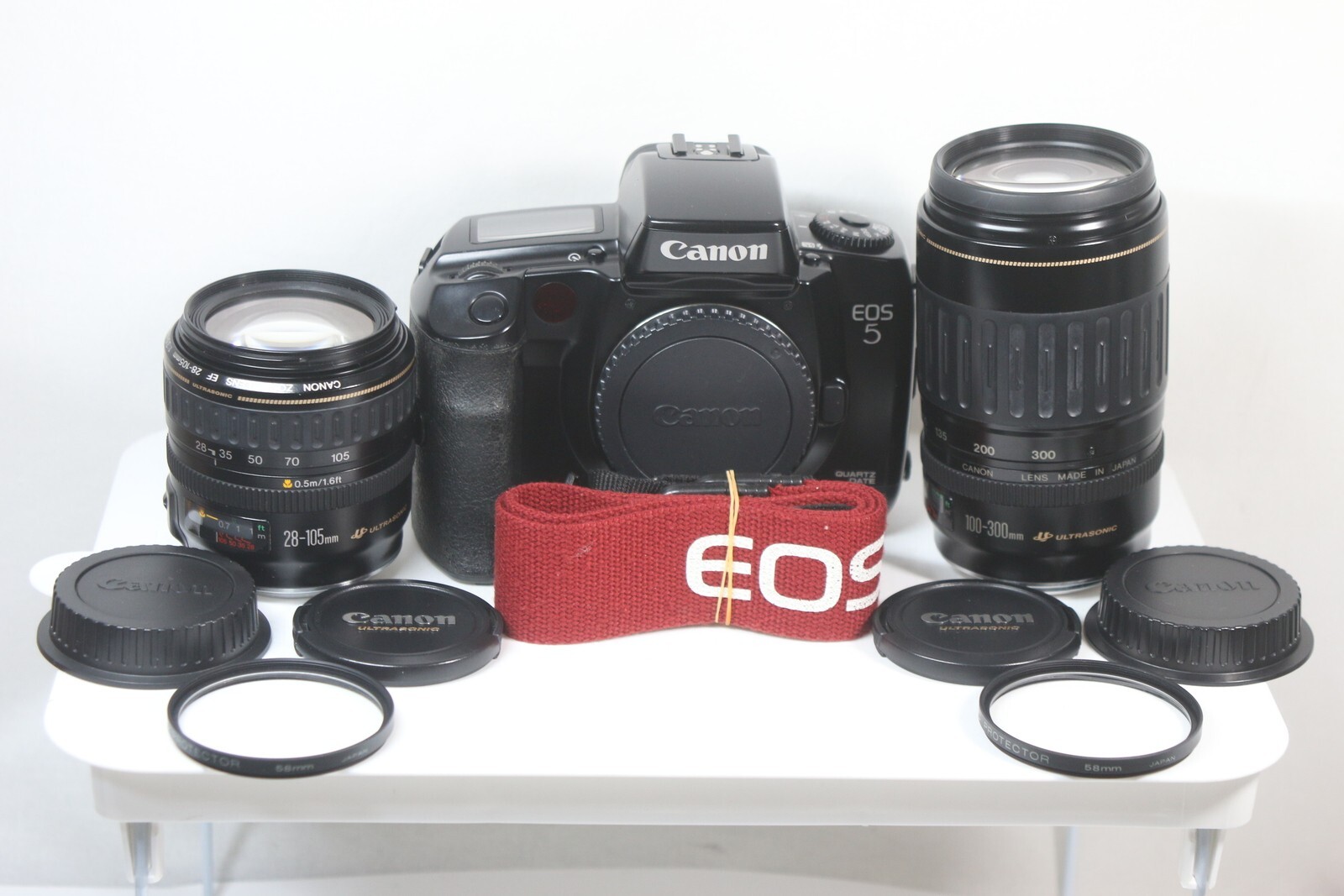 Canon EOS 5 QD Film Camera + EF 28-105mm F/3.5-4.5 + 100