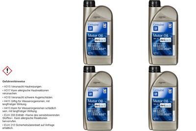GM General Motors Opel 5W-30 dexos2 Engine Longlife 4 Litre Petrol Diesel 5w30