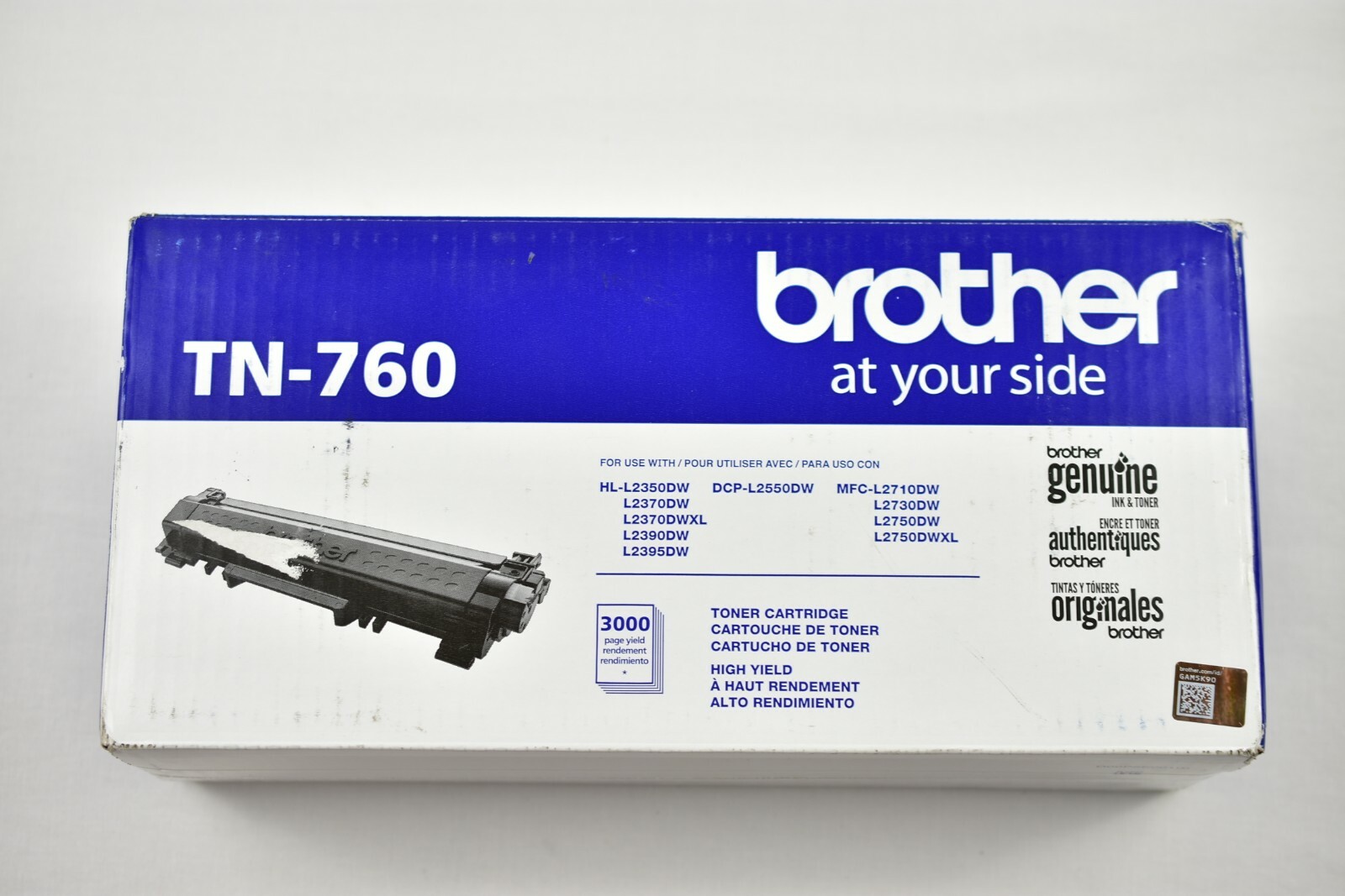Brother TN760 Black High Yield Toner Cartridge  Genuine L2350DW