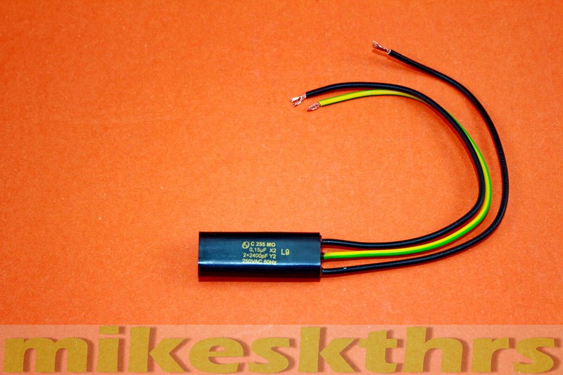 X0222 EntstÃ¶Rkondensator 0,15ÂµF+2x2400pf 250v StÃ¶Rschutzfilter 0,15uf2x2,4nfy2