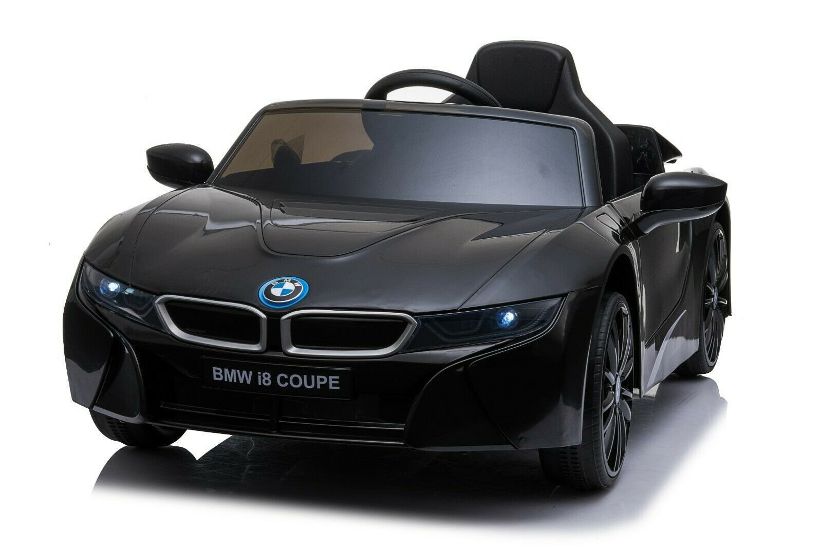 Kinder Elektro Auto BMW i8 Kinderauto Elektrofahrzeug Elektroauto in Schwarz 12V