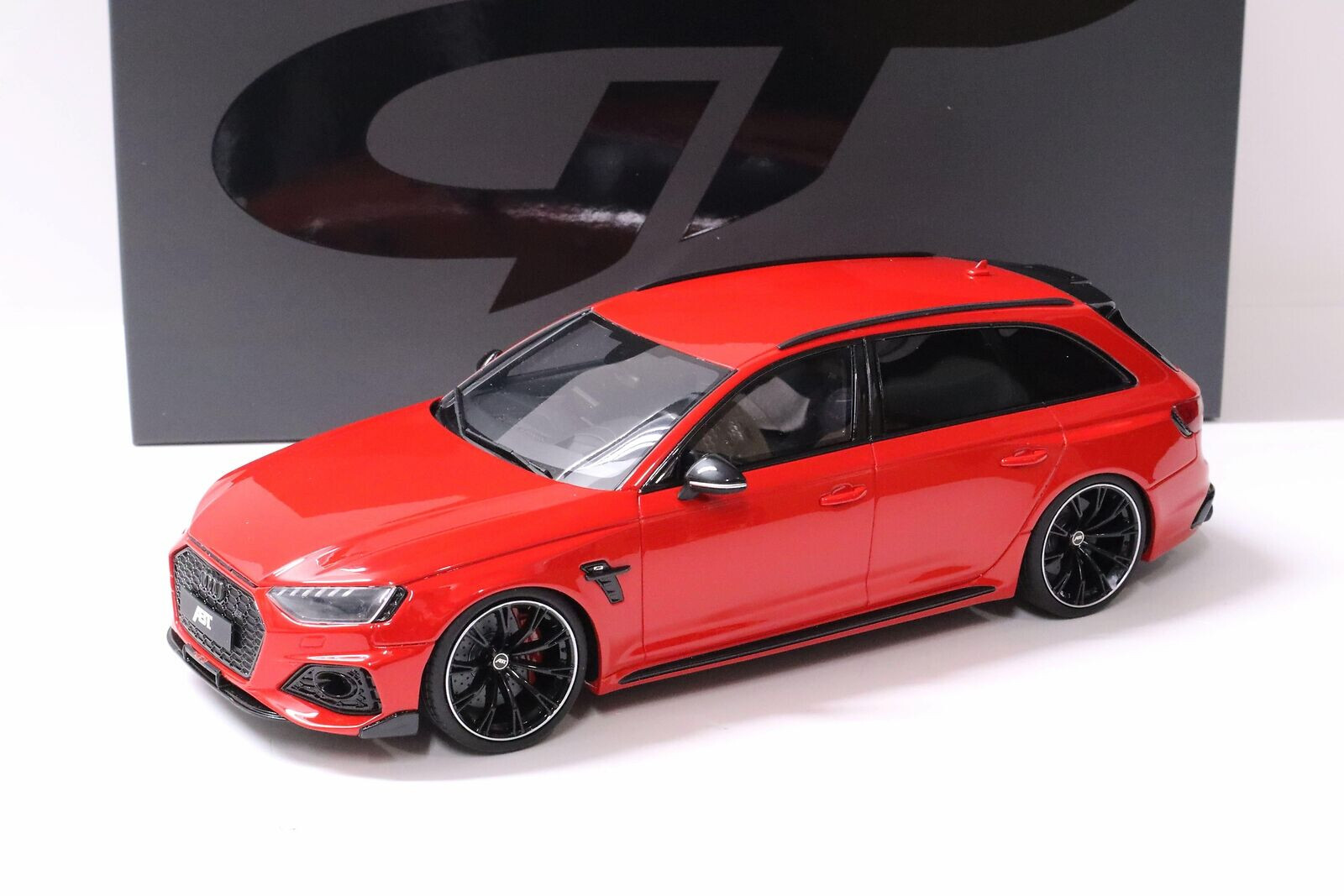 Audi RS4-S ABT B9 Avant Milano Red 2020 GT Spirit GT850 1:18