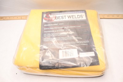 Best Welds Welding Blanket Fiberglass Yellow 23 oz 6 Ft x 8 Ft 902-AC2300-24-6X8