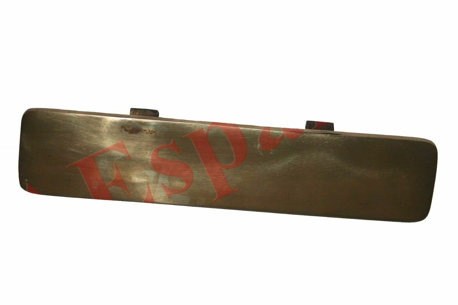 Fits Royal Enfield Bullet Vintage Front Brass Blank Plane Number Plate 