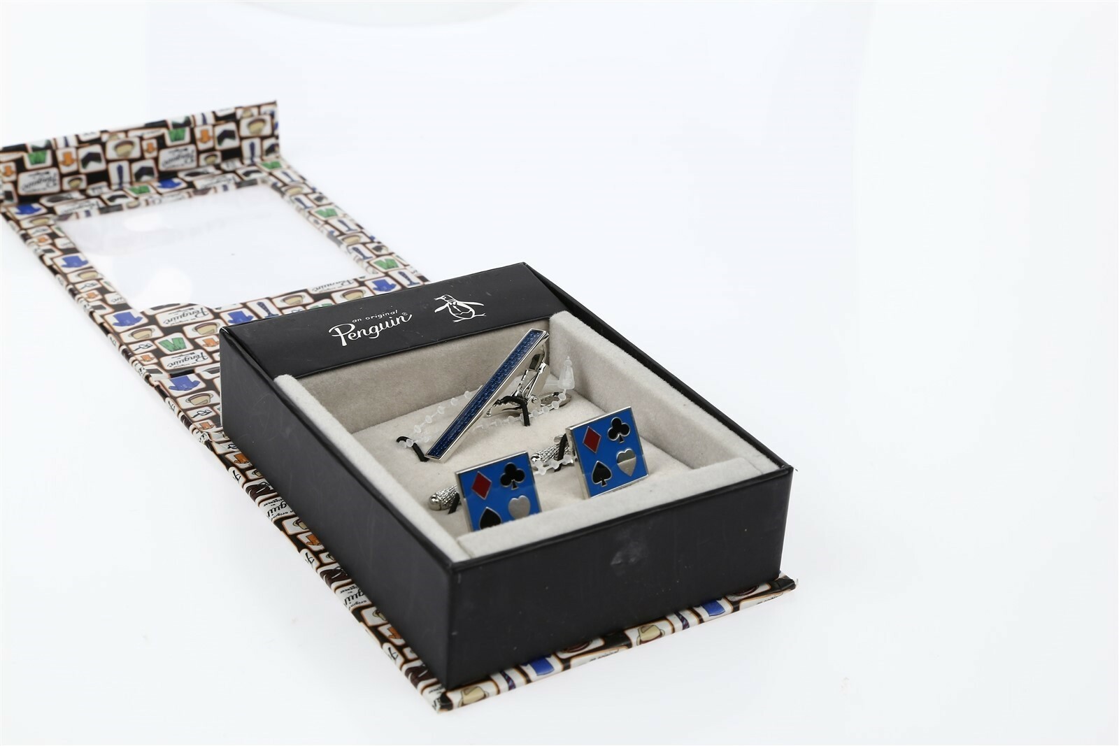 Original Penguin by Munsingwear Cuff Links & Tie Pin Sets in Gift Box 127879