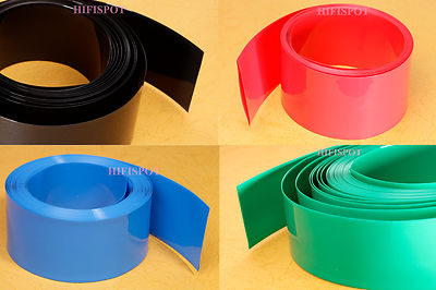 Flat width 110mm,Diameter 70mm PVC HEAT SHRINK TUBING TUBE 6FT
