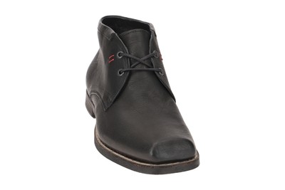 THINK THINK SCHUHE GURU SCHWARZ HERRENSTIEFELETTE ELEGANTE STIEFELETTEN 3-000503-0000