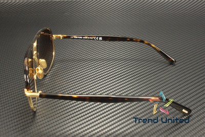 Pre-owned Tom Ford Ft1019 30f Metal Shiny Deep Gold Gradient Brown 59 Mm Men's Sunglasses