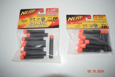 NERF ~ SONIC MICRO DARTS ~ Whistle~ 2(10-pack) ~ NIP