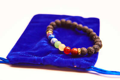 7 Chakra Bracelet. Anxiety bracelet. Natural Crystal Healing Jewellery.