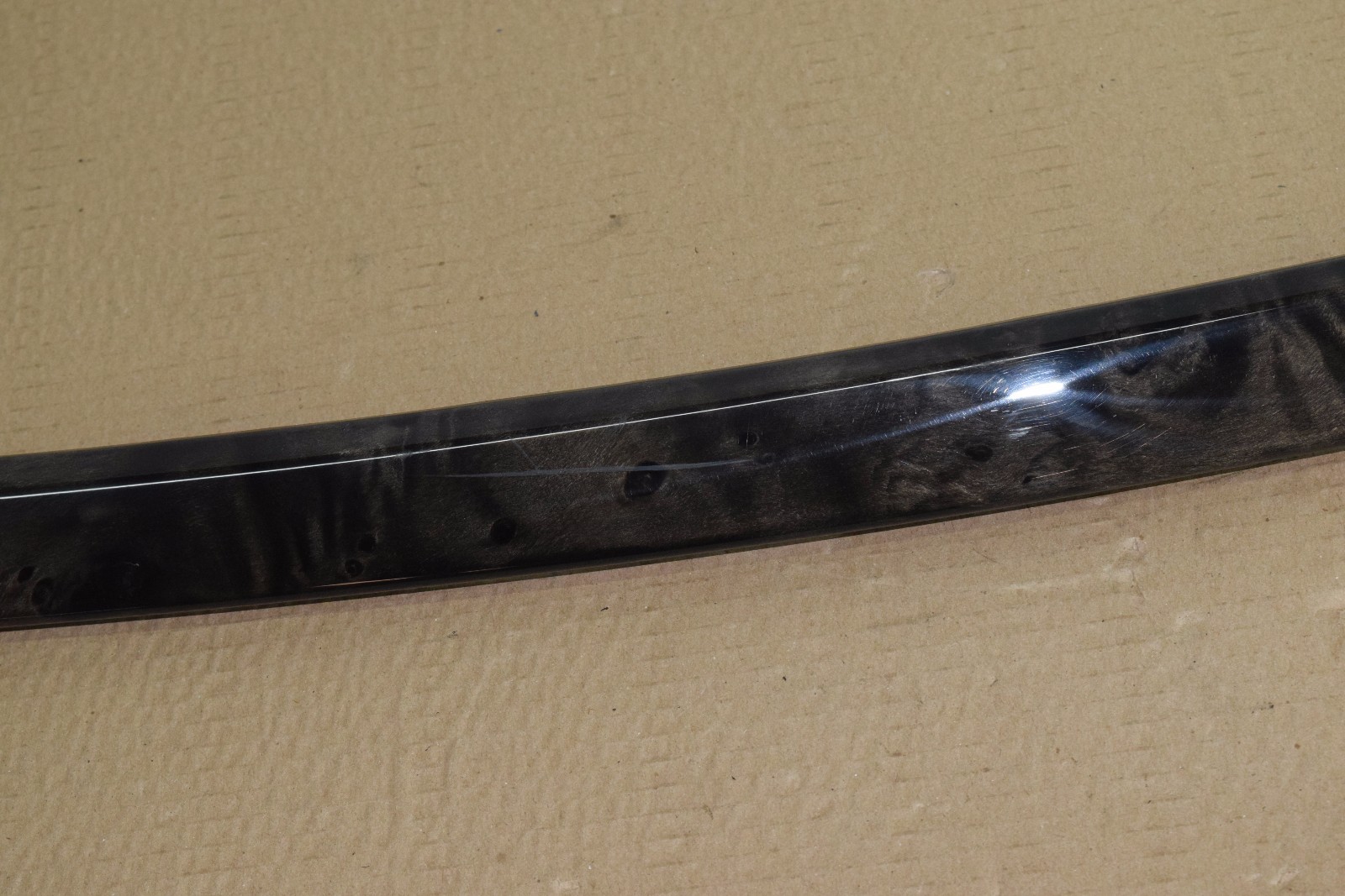 BMW E92 FRONT LEFT DRIVER DOOR PANEL WOOD TRIM COVER OEM