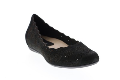

Earthies Lindi LINDI-BLK Женские черные кожаные балетки без шнуровки 5.5, Черный, Earthies Lindi